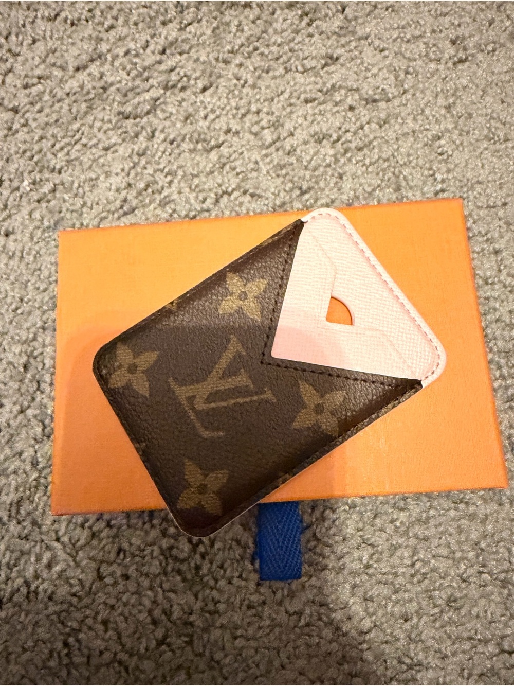 Louis Vuitton magnet card holder fresh pink